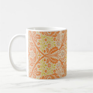 Taza De Café Patrón de Rama Dorada de William Morris Arte Vinta