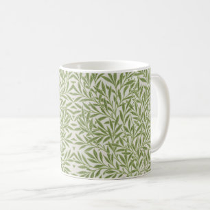 Taza De Café Patrón de ramas verdes frondosas
