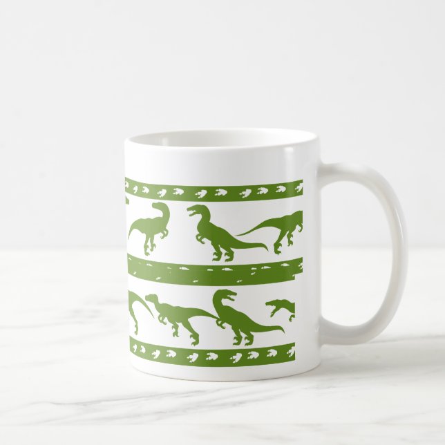 Taza De Café Patrón de rapero verde (Derecha)