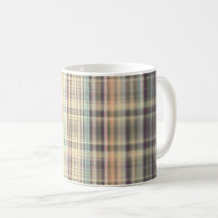 Taza De Café Patrón de rayas ásperas amarillas