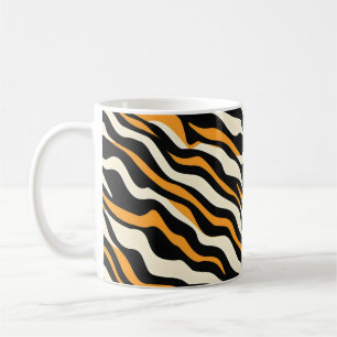 Taza De Café Patrón de rayas de tigre