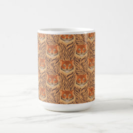 Taza De Café Patrón de rayas de tigre sin costuras