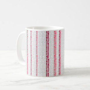 Taza De Café Patrón de rayas punteadas.