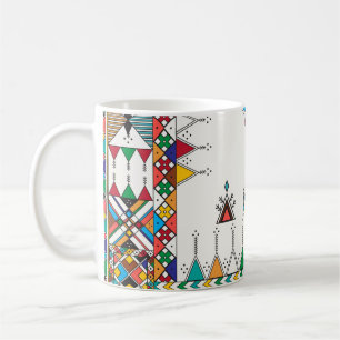 Taza De Café Patrón de repetición geométrica decorativa inspira
