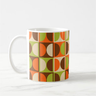 Taza De Café Patrón de resumen geométrico moderno de mediados d