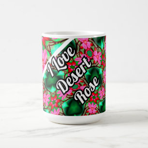 Taza De Café Patrón de Rosa del desierto