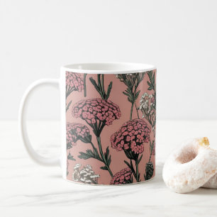 Taza De Café Patrón de Rosa profundo en la víspera del desierto