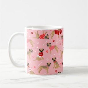 Taza De Café Patrón de San Valentín de fronteras