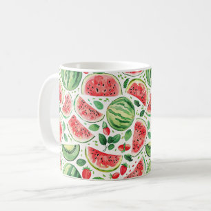 Taza De Café Patrón de sandía