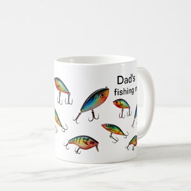 Taza De Café Patrón de señuelo de pesca (Anverso derecho)