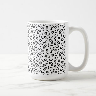 Taza De Café Patrón de silenciamiento retro