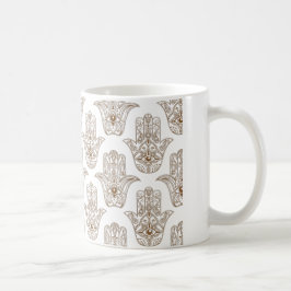 Taza De Café Patrón de símbolo Hamsa