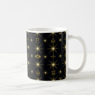 Taza De Café Patrón de símbolos mágicos