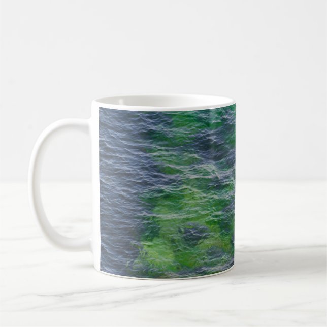 Taza De Café Patrón de superficie del mar (Izquierda)