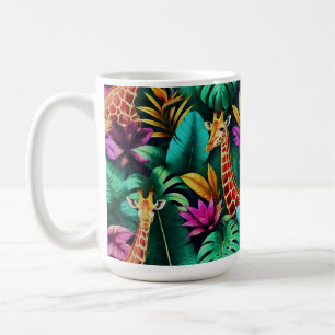 Taza De Café Patrón de superficie sin fisuras Sueños de jirafa 