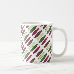 Taza De Café patrón de surf . tablas