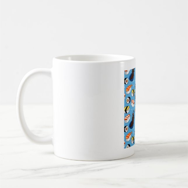 Taza De Café Patrón de sushi de Kawaii (Izquierda)