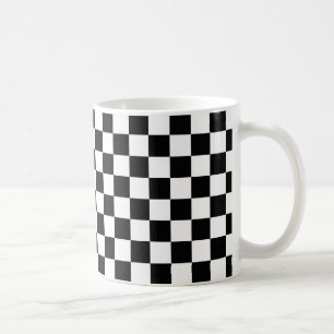 Taza De Café Patrón de tablero de mandos de contraste negro/bla
