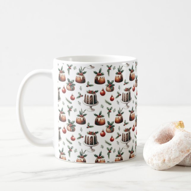 Taza De Café Patrón de tarta de navidades (Con donut)