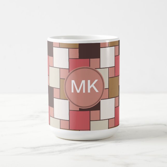 Taza De Café Patrón de tejer de especias de calabaza (Centro)