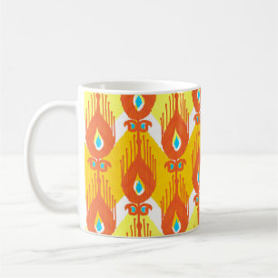 Taza De Café Patrón de tela de Ikat