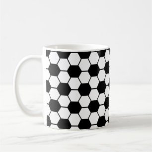 Taza De Café Patrón de textura de balón de fútbol