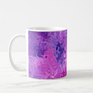 Taza De Café Patrón de textura de fondo púrpura