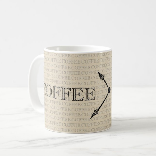 Taza De Café Patrón de tiempo del café (Anverso izquierdo)