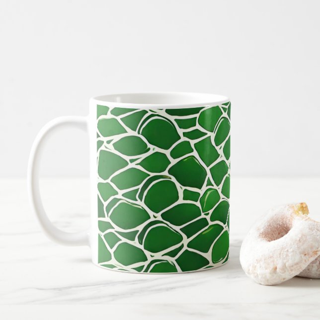 Taza De Café Patrón de trama de tortuga (Con donut)