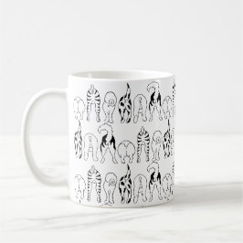 Taza De Café Patrón de Traseros de Perro