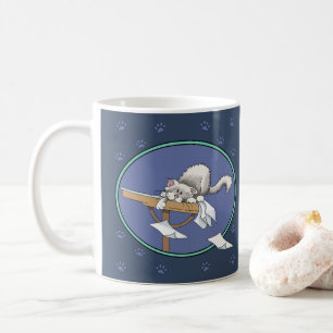 Taza De Café Patrón de travesía de gatos