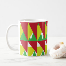 Taza De Café Patrón de triángulo colorido