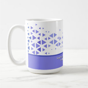 Taza De Café Patrón de triángulo colorido único y citas
