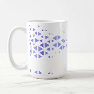 Taza De Café Patrón de triángulo colorido único y citas