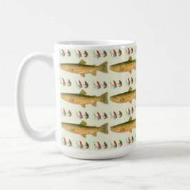 Taza De Café Patrón de trucha para papá pescador