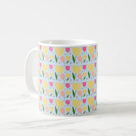 Taza De Café Patrón de tulipán