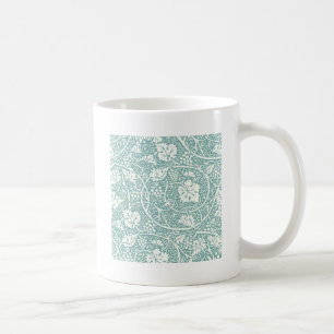 Taza De Café Patrón de uva William Morris turquesa