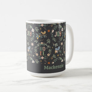 Taza De Café Patrón de vacaciones de 12 días de Navidades