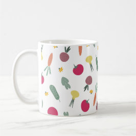 Taza De Café patrón de vegetales