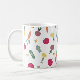 Taza De Café patrón de vegetales