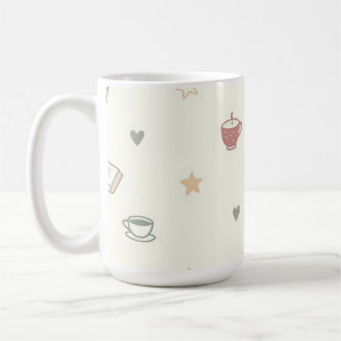 Taza De Café Patrón de Vela de Libros de Té Acogedor Suave