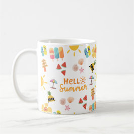 Taza De Café Patrón de verano sin problemas