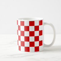 Patrón de verificador rojo y blanco