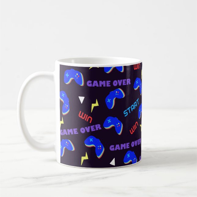Taza De Café Patrón de videojuegos (Izquierda)