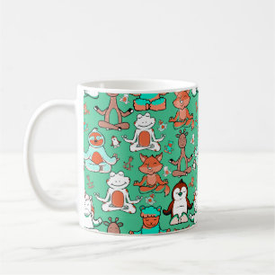 Taza De Café Patrón de yoga Patrón sin fisuras de yoga 53