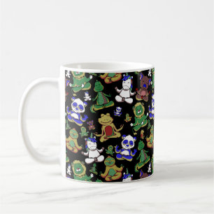 Taza De Café Patrón de yoga   Patrón sin soldadura de yoga 45