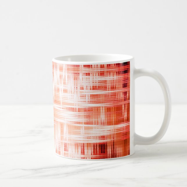 Taza De Café Patrón de zigzag rojo (Derecha)