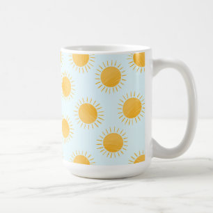 Taza De Café Patrón del Día del Doodle Sunshine
