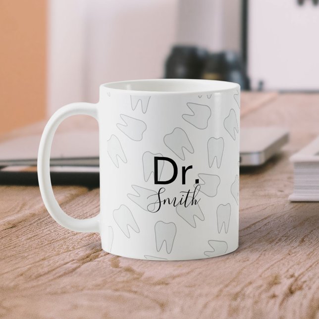 Taza De Café Patrón dental de asistente dental de dentista higi (Subido por el creador)