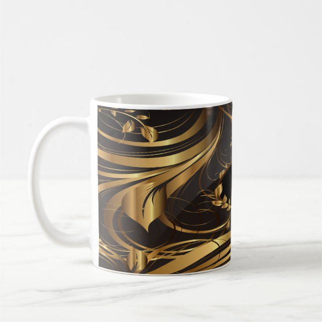 Taza De Café Patrón dorado 1 Mug (Izquierda)